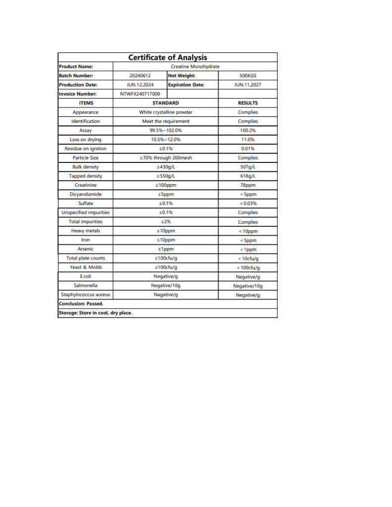 Creatina PRO Monohidratada Micronizada 300g - Vidanova® Suples