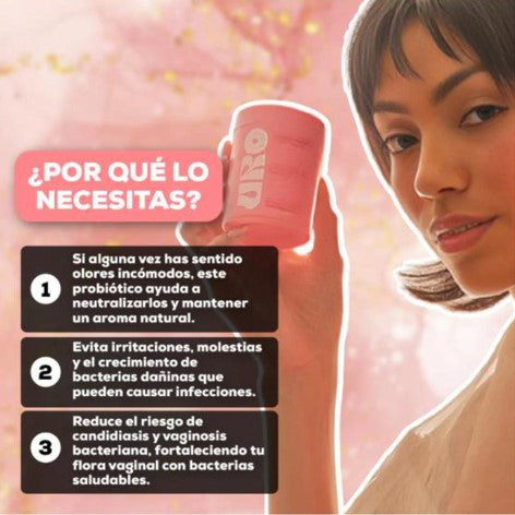 URO Probiótico Vaginal Salud Mujeres..