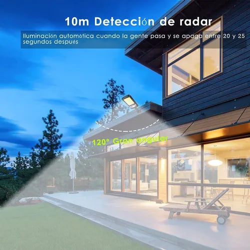 ¡3X1! Foco Solar LED Exterior con Sensor