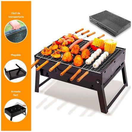 Parrilla Plegable + Set Parrillero