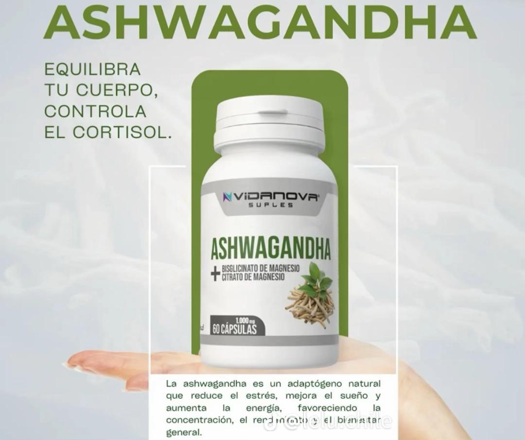 Ashwagandha + Magnesio 1000mg 60 CAPS
